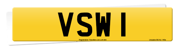 Registration number VSW 1